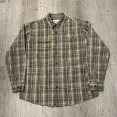 Wrangler チェック長袖シャツ Premium Quality カーキ