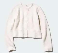 ユニクロ　UNIQLOニットショートジャケットM