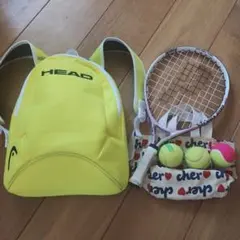 子供用HEAD リュック　キッズラケットテニスボール付き
