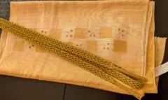 夏用　帯揚げ帯締め 2点セット　イエロー系