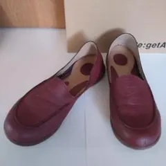 リゲッタ　ドライビングローファー　スリッポン　LL　レッドBR　R302