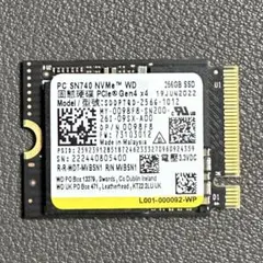 WD SN740 SDDPTQD-256G NVMe PCIe Gen4x4