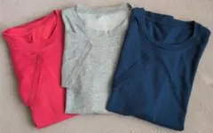 綿混で速乾タイプ❢UNIQLO ユニクロ メンズ クルーネックTシャツ M 3枚