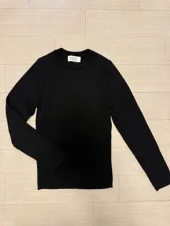 LOWRYS FARMローリーズファーム シンプルリブニットクルーネックコットン