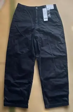 ユニクロ U ワイドフィットチノ 黒 85 (462842)　未使用・タグ付