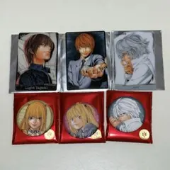 デスノート DEATHNOTE イラストカード マット缶バッジ
