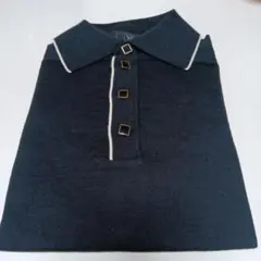 ポロシャツ ニット　M　長袖