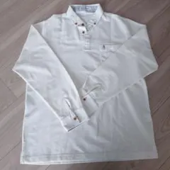 Hush Puppies ホワイト長袖ポロシャツ