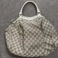 GUCCI グッチ　ハンドバッグ　スーキー　GG ベージュ