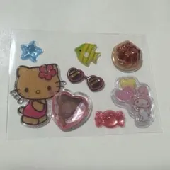 ハローキティ キラキララインストーンシール ボンボンドロップシール おすそわけ
