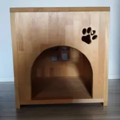 ペットハウス付き キャビネット 犬小屋 猫小屋 ペットケージ トイレ 