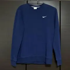 NIKE クルーネック スウェット ネイビー 裏起毛 Lサイズのサムネイル