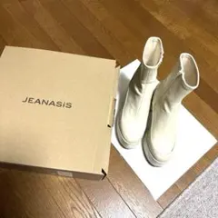 JEANASiS 白ショートブーツ