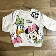 H&M ディズニープリント裏起毛スウェット100