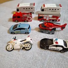 トミカ　ミニカーセット消防車 パトカーなど