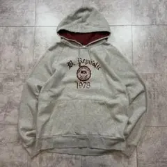 00s バナナリパブリック フェルトプリント プルオーバー パーカー