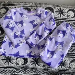 クロミ　サンリオ　パジャマ　サンリオ　モコモコ　１３０サイズ　キッズ　女児