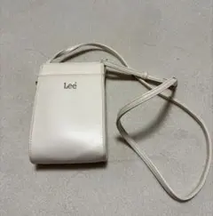 Lee 白 ショルダーポーチ ミニショルダー スマホ財布 ポシェット