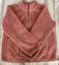 ユニクロ　フリースジャケット　キッズ　130 ピンク