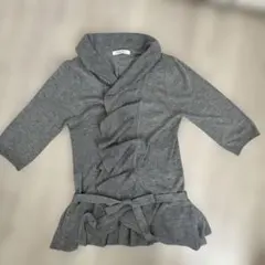Pastel ma’amグレー ラップカーディガンのサムネイル
