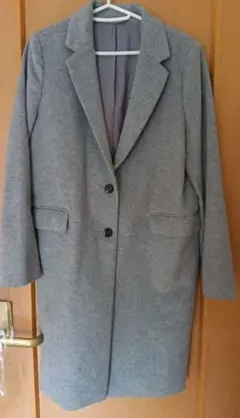 GUレディースチェスターコート　グレーМ