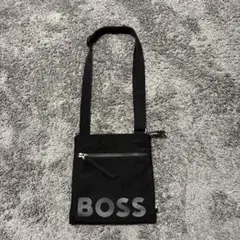 【BOSS】ショルダーバッグ BLACK サコッシュ