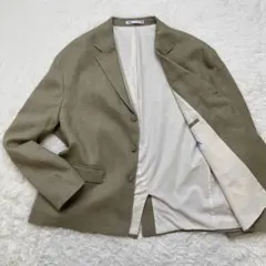 ZARA リネン混 テーラードジャケット 2XL 麻 ベージュ オーバーサイズのサムネイル