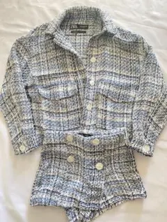 【最終値下げ】ZARA ツイード セットアップ ジャケット　ショートパンツ