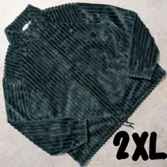 希少廃盤品⭐美品アディダスベロアハーフジップジャケットスウェットトレーナー2XL