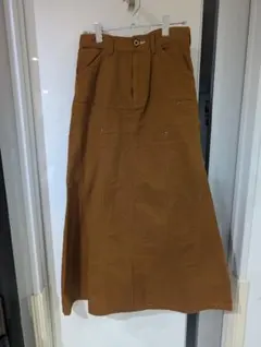 スローブイエナ♪ブラウン ロングスカート スリット入り