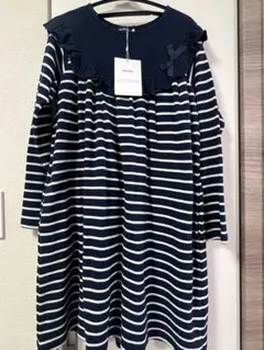 【新品・未使用】BeBe 長袖ワンピース　140