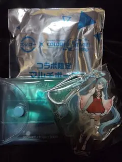 プロセカ　スシローコラボ　マルチポーチ　初音ミク