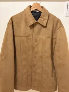 ベージュ スエード風ジャケット