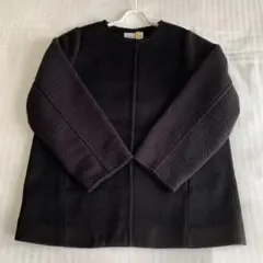 ボアジャケット ノーカラージャケット