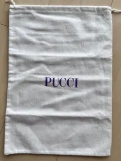 PUCCI プッチ 保存袋 巾着袋 白のサムネイル