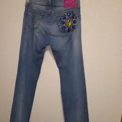 D&G ドルチェ&ガッバーナ　ダメージジーンズ　装飾 デニムパンツのサムネイル