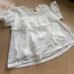 ZARA GIRLS レース トップス 116cm ザラ 半袖
