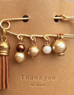 ストールピン カブトピン 大人かわいい タッセル ハンドメイド プレゼント