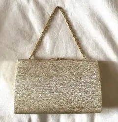 着物バッグ　ゴールド　フォーマル　パーティーバッグ　和装小物