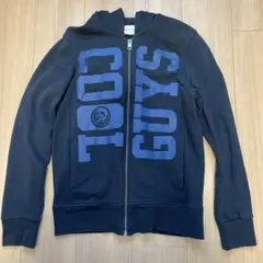 お値下げ！DIESEL ネイビー ジップアップパーカー