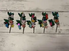 モモンガ様オーダー つまみ細工 笹飾り