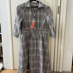 CECIL McBEE 新品チェック柄シャツワンピース