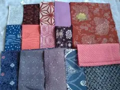 和風プリント柄綿生地15枚セット