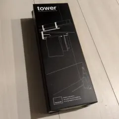 Yamazaki Tower 伸縮式ふきん掛け ブラックのサムネイル