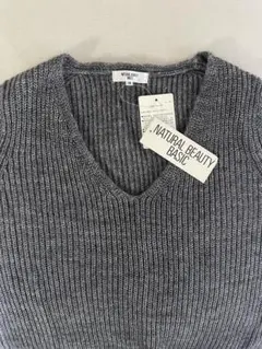 NATURAL BEAUTY BASIC セーター グレー Mサイズ