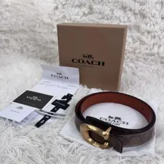 2026年最新】コーチ COACHシグネチャー リバーシブルベルトの人気