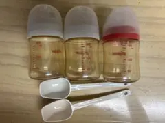 おまけ付き　母乳実感　プラスチック哺乳瓶3本セット 160ml
