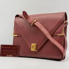 良品✨カルティエ マストライン ショルダーバッグ ゴールド金具 Gカード付