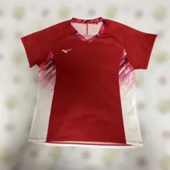Mizuno レディース バドミントンウェア レッド Mサイズのサムネイル