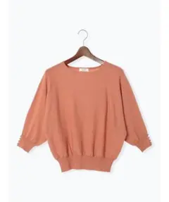 テチチ テラス　金釦ドルマンスリーブニット